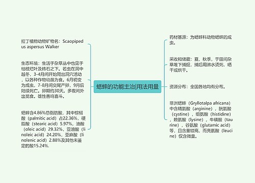 蟋蟀的功能主治|用法用量