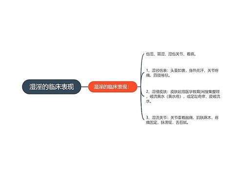 湿淫的临床表现