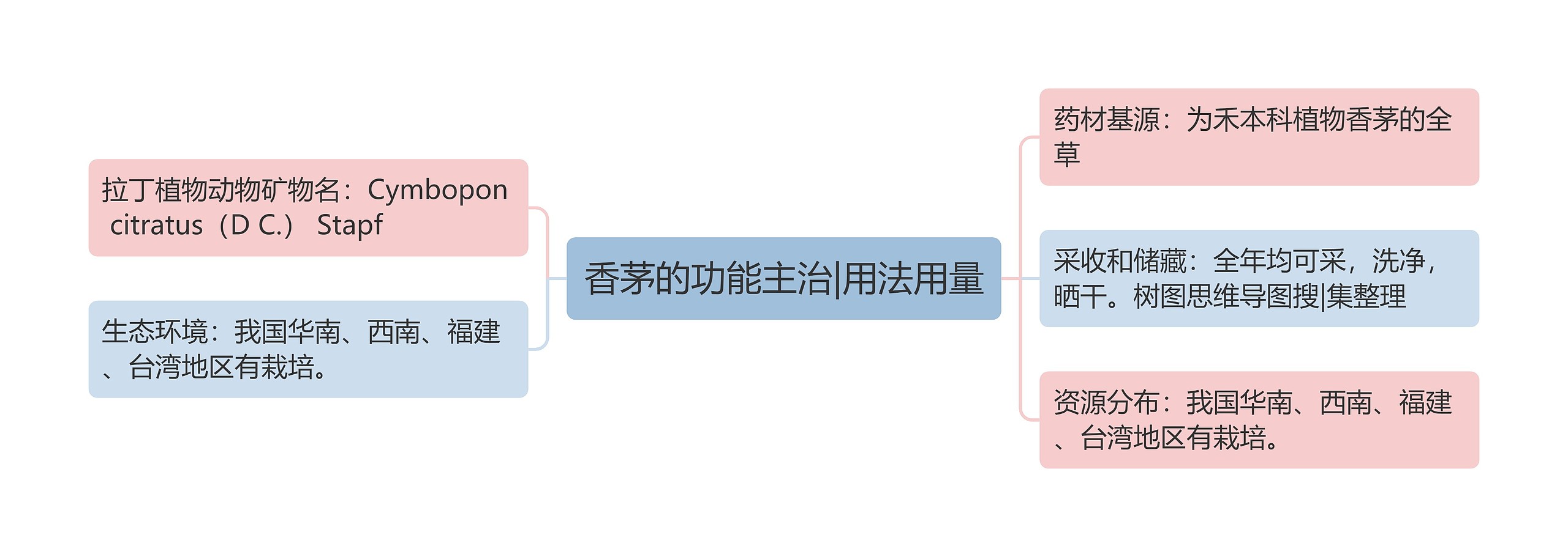 香茅的功能主治|用法用量