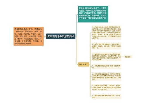 低血糖的急救及预防要点