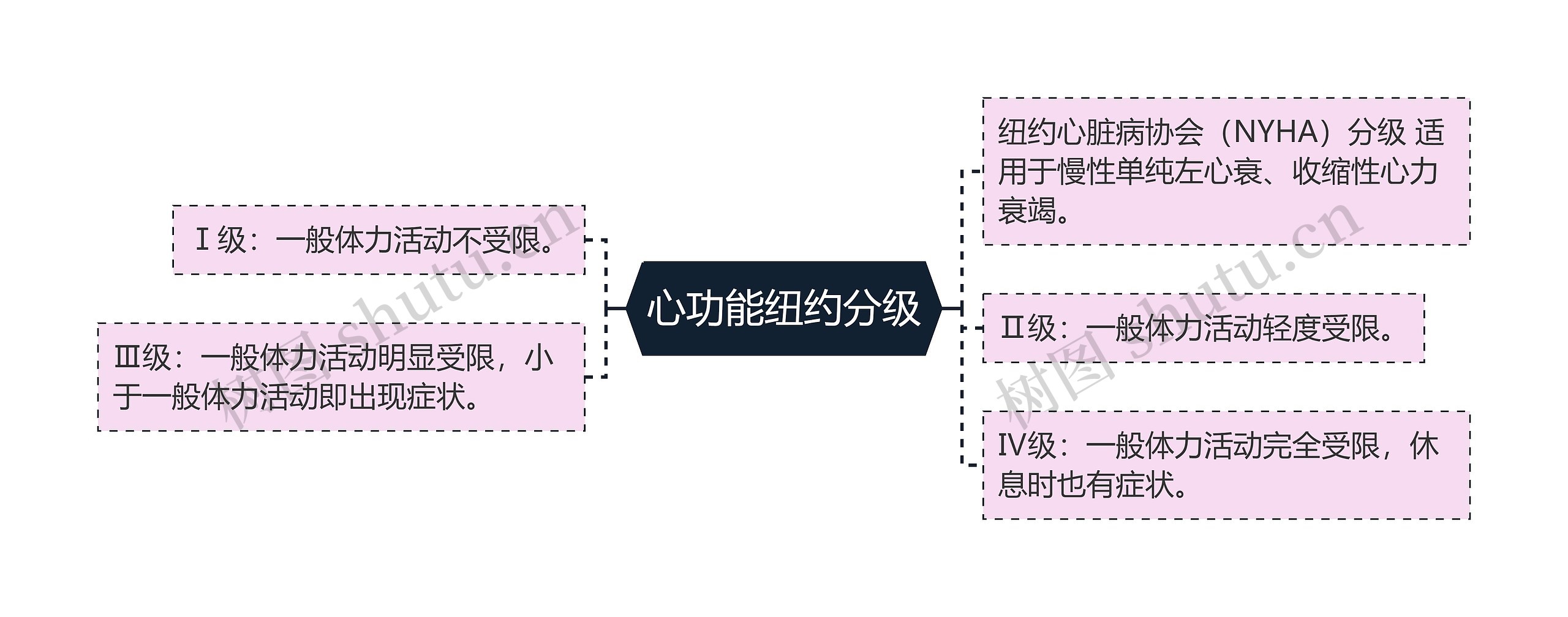 心功能纽约分级思维导图