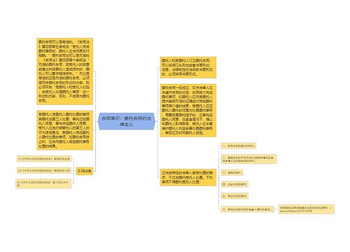 合同常识：委托合同的法律定义