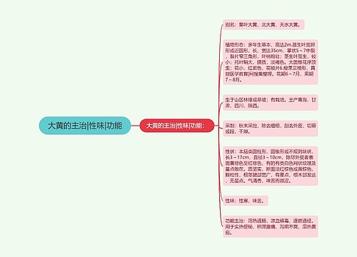 大黄的主治|性味|功能