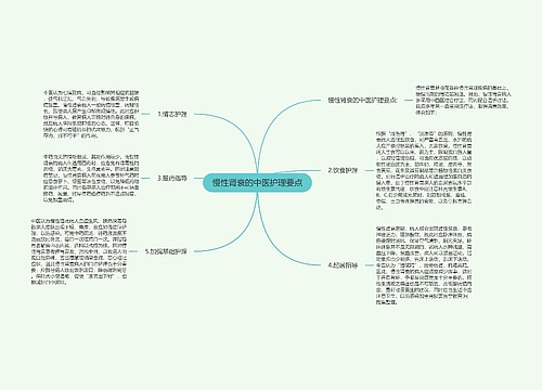 慢性肾衰的中医护理要点