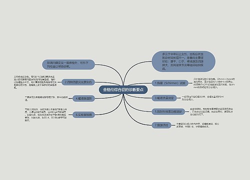 舍格伦综合征的诊断要点