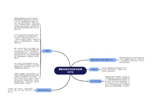 腰椎间盘突出症牵引按摩治疗法