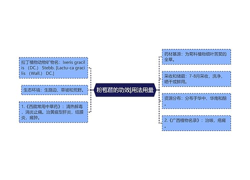 粉苞苣的功效|用法用量