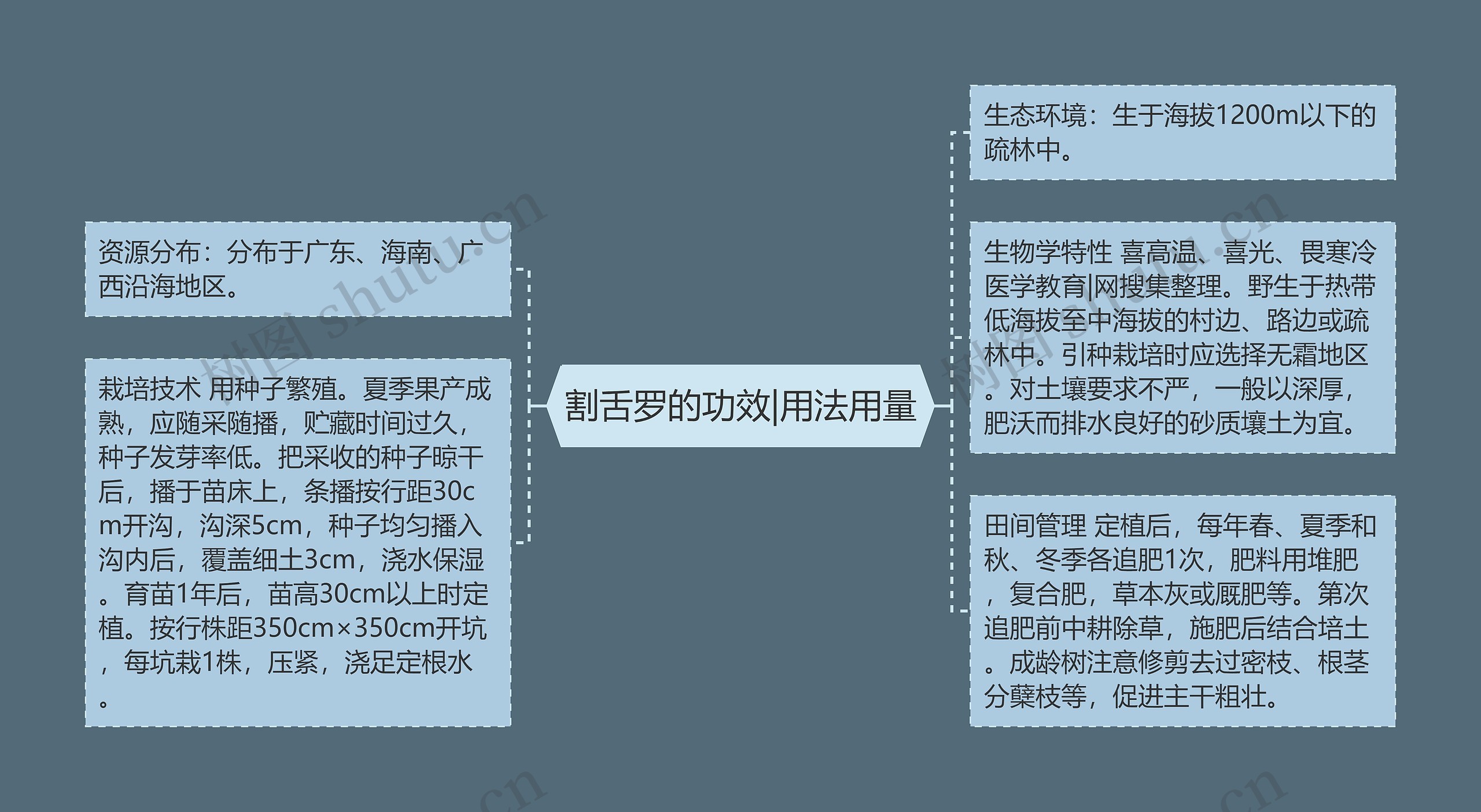 割舌罗的功效|用法用量思维导图