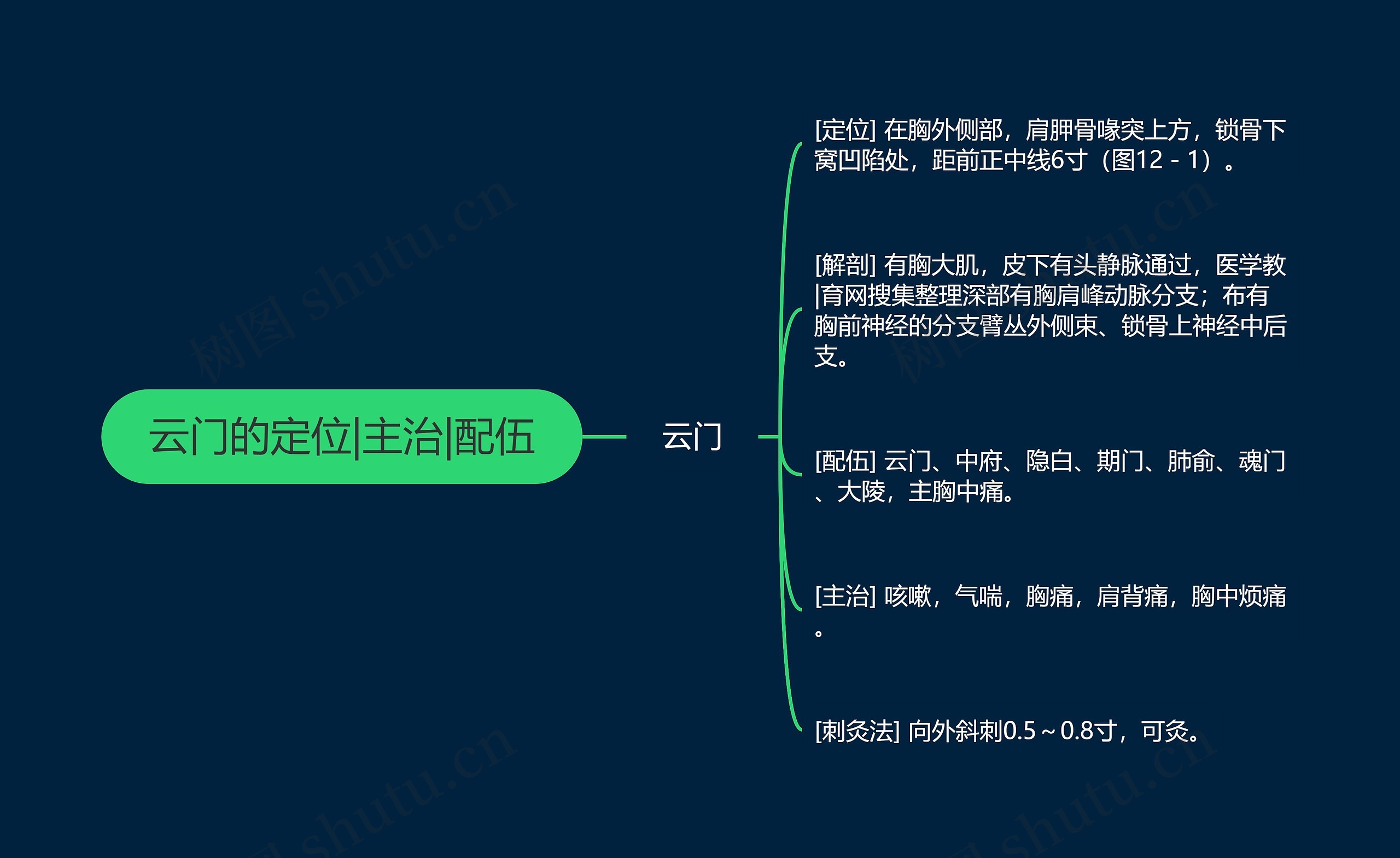 云门的定位|主治|配伍 云门的定位|主治|配伍