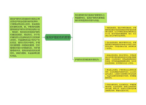 医院护理的危机管理