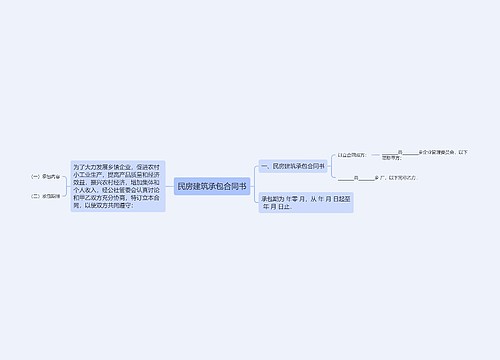 民房建筑承包合同书