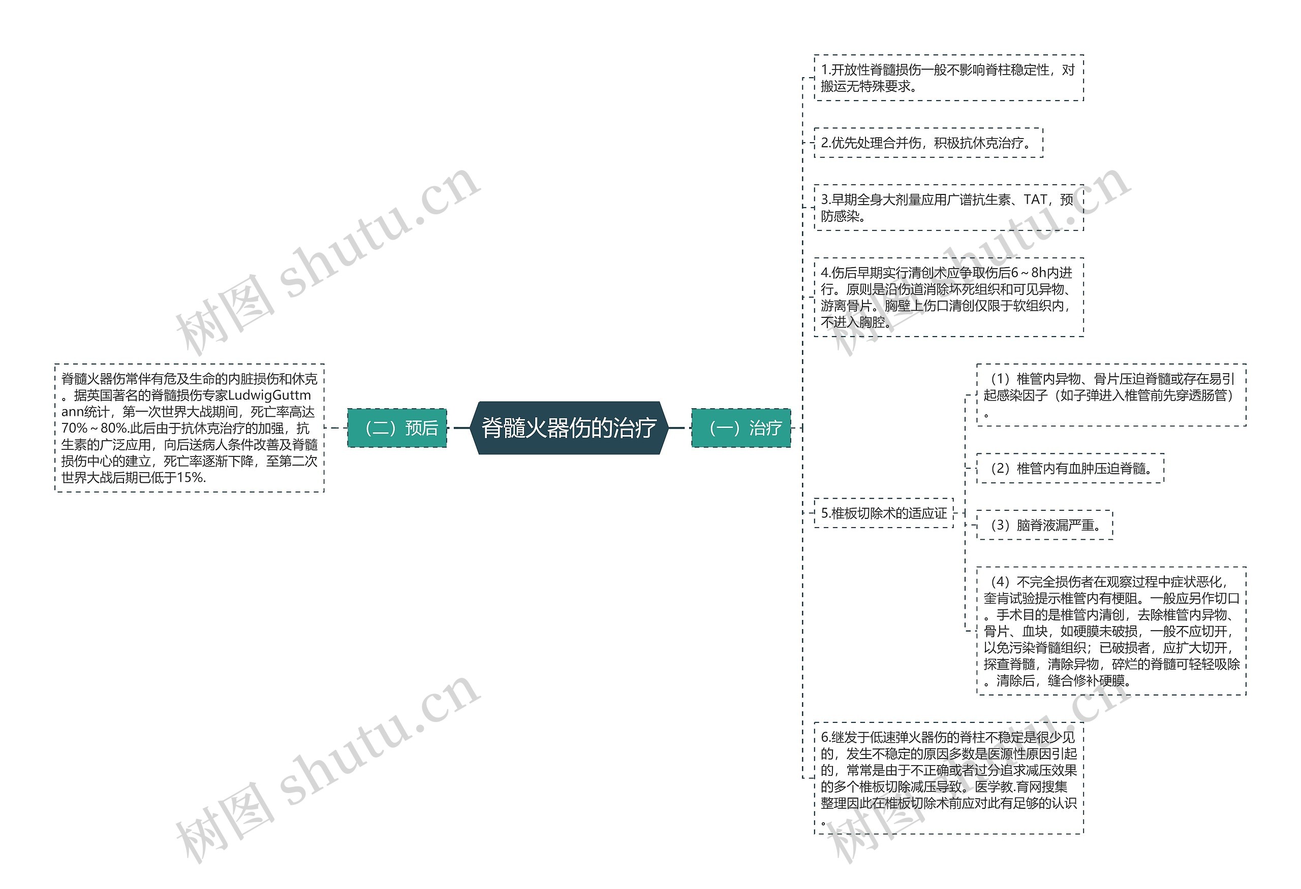 脊髓火器伤的治疗