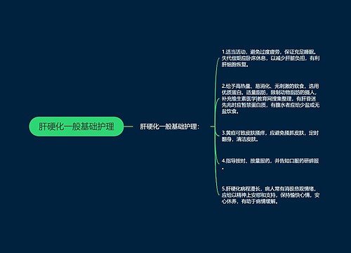 肝硬化一般基础护理