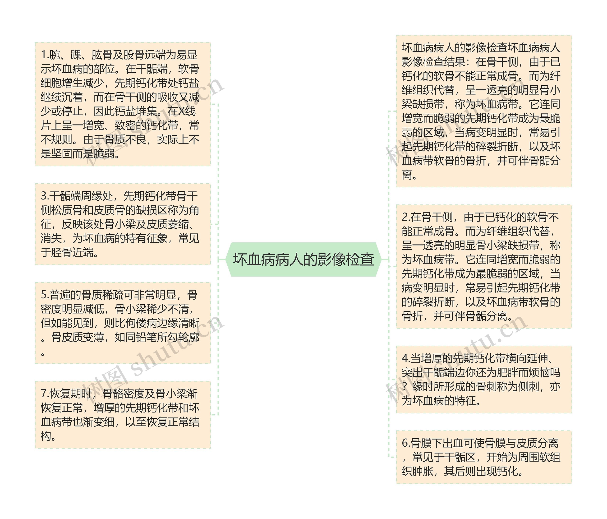 坏血病病人的影像检查思维导图