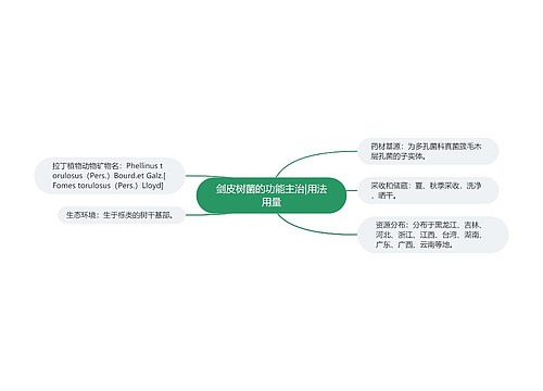 剑皮树菌的功能主治|用法用量