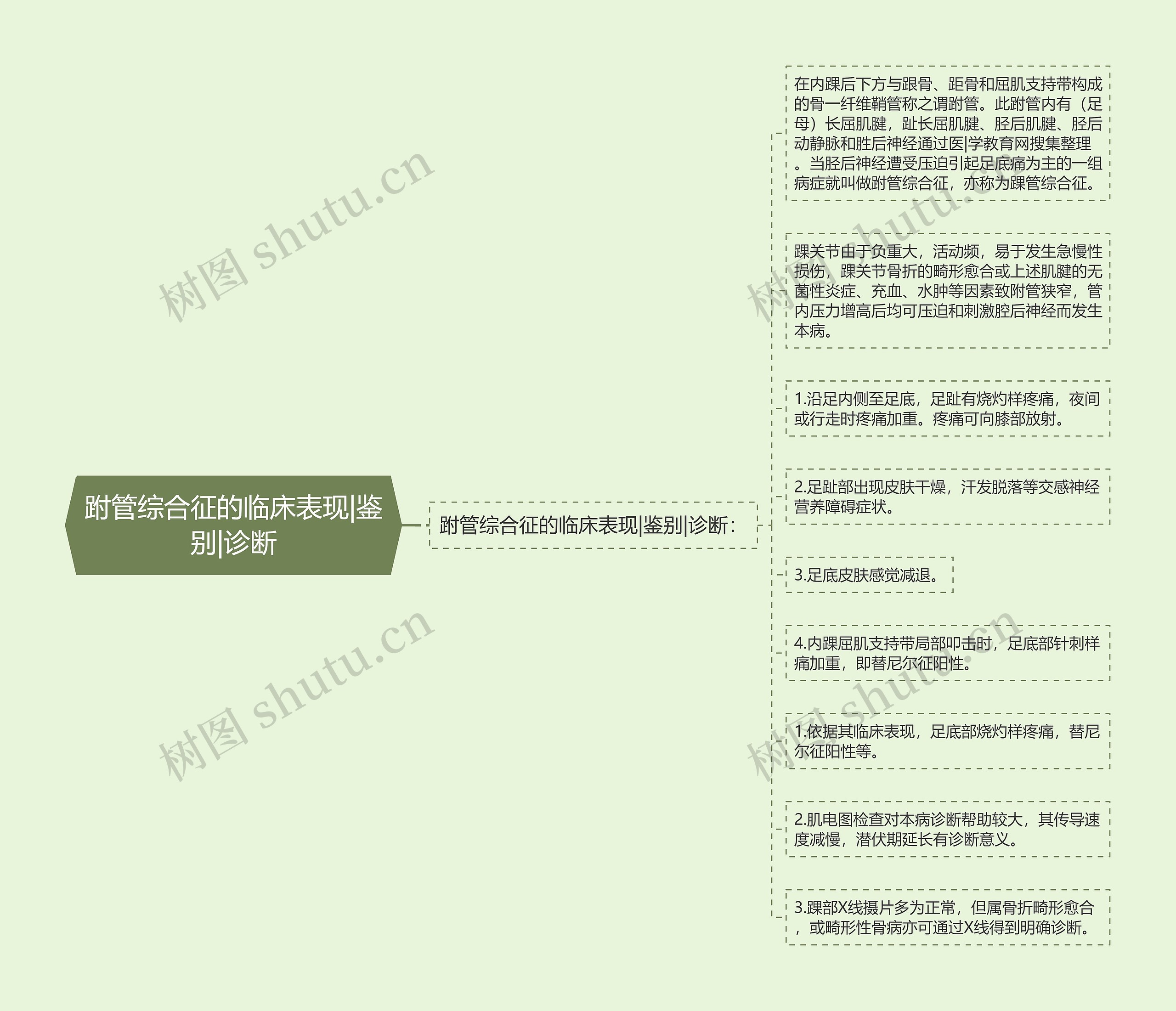 跗管综合征的临床表现|鉴别|诊断