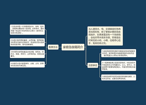 家庭急救箱简介