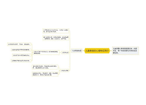 儿童患者的心理特征简介