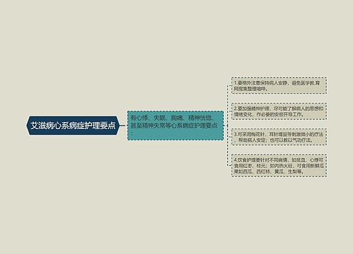 艾滋病心系病症护理要点