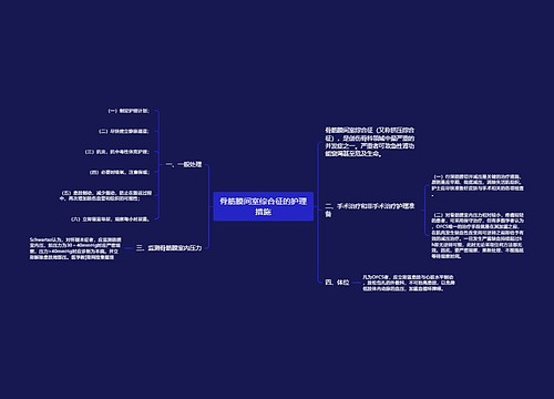 骨筋膜间室综合征的护理措施