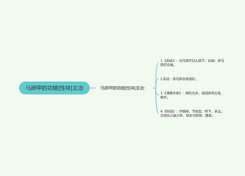 马蹄甲的功能|性味|主治