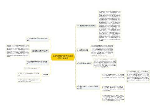 融资租赁合同纷争处理方式及注意事项