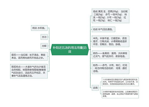 补阳还五汤的用法用量|功效