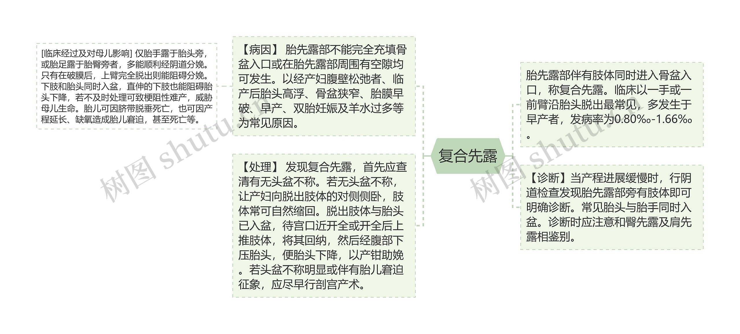 复合先露思维导图