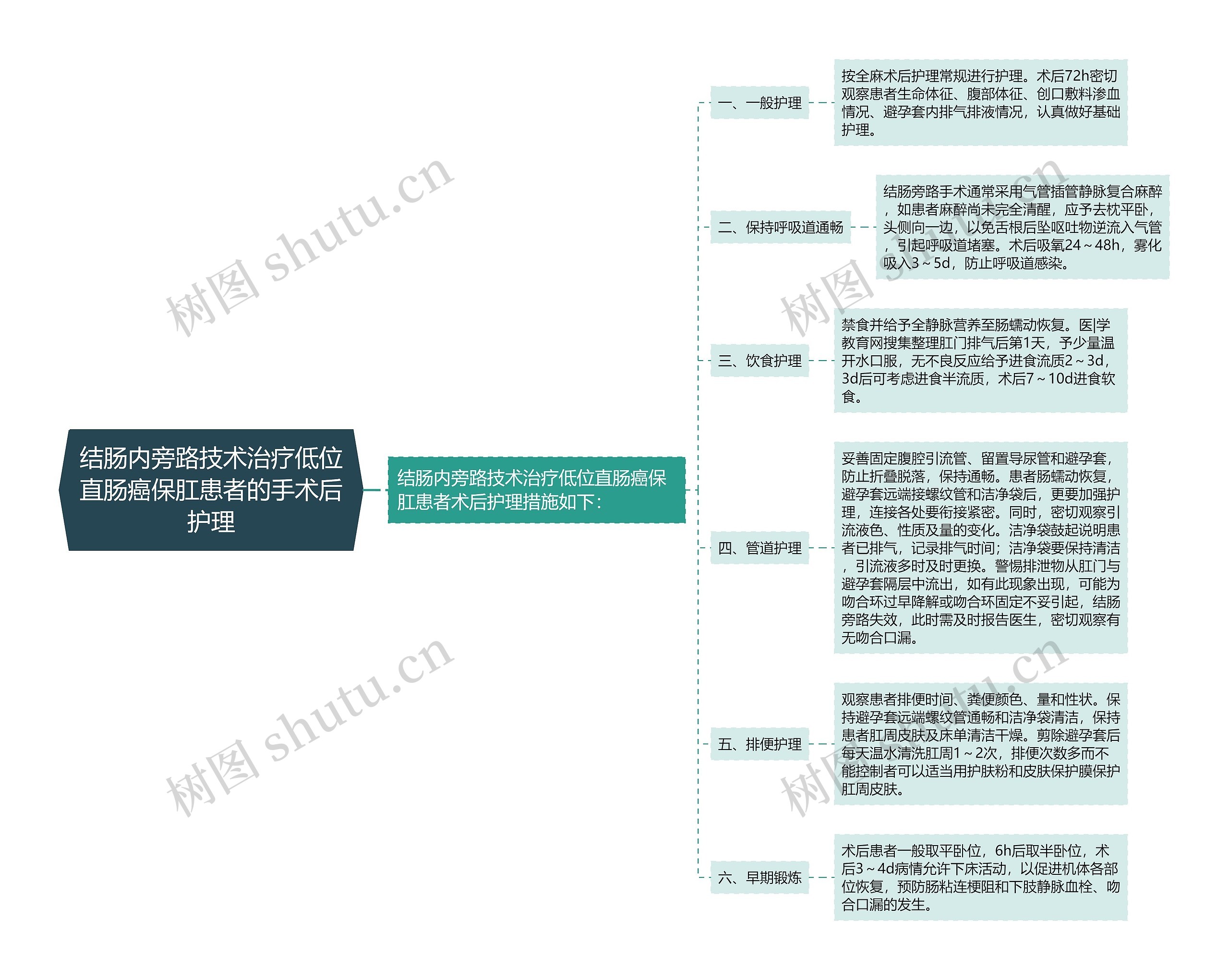 结肠内旁路技术治疗低位直肠癌保肛患者的手术后护理