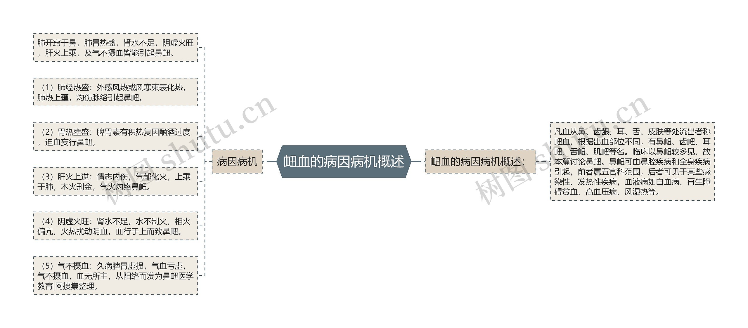 衄血的病因病机概述 衄血的病因病机概述