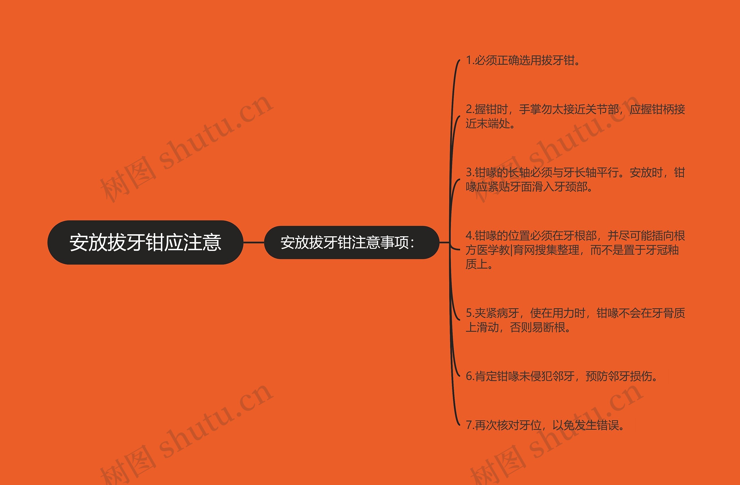 安放拔牙钳应注意 安放拔牙钳应注意