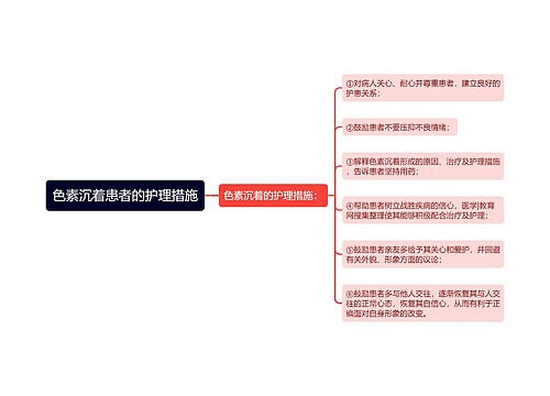 色素沉着患者的护理措施