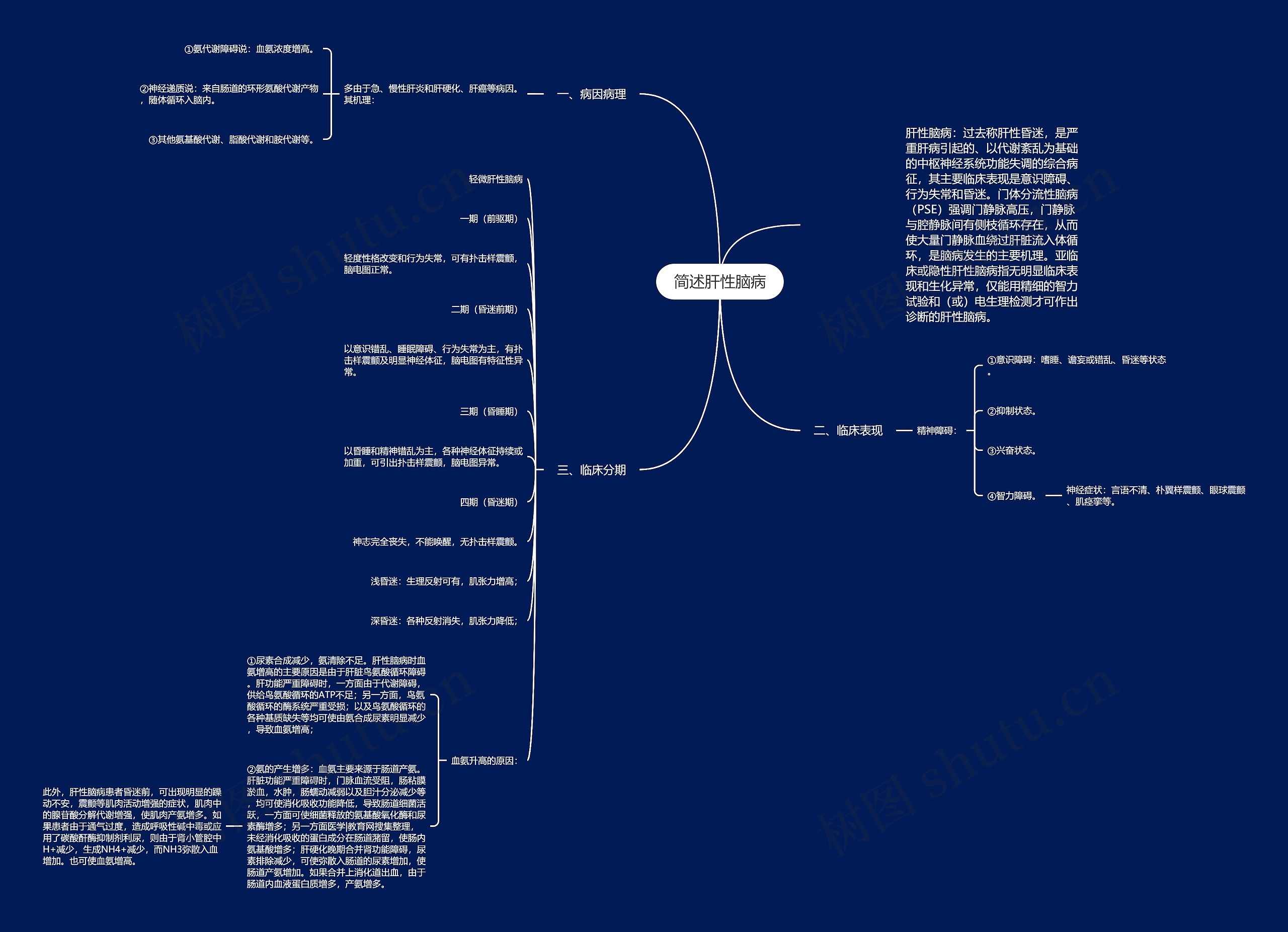 简述肝性脑病 简述肝性脑病