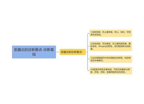 胆囊炎的诊断要点-诊断基础