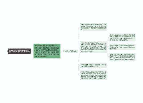 诱发牙周炎的主要病因