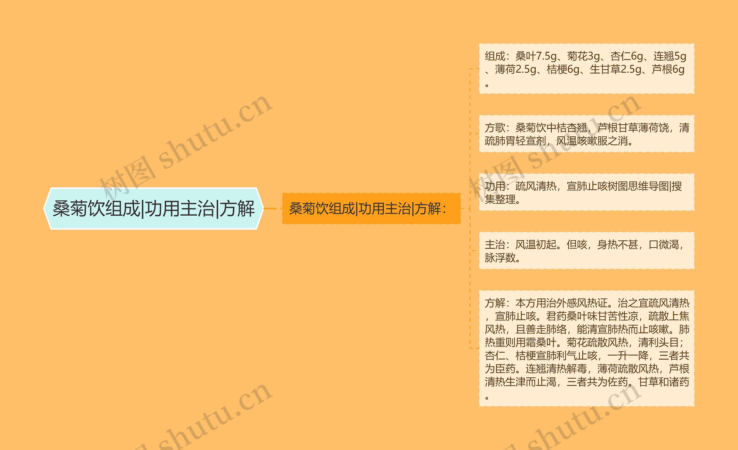 桑菊饮组成|功用主治|方解 桑菊饮组成|功用主治|方解