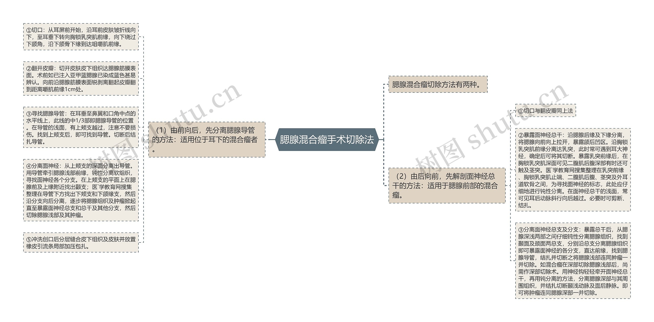 腮腺混合瘤手术切除法 腮腺混合瘤手术切除法