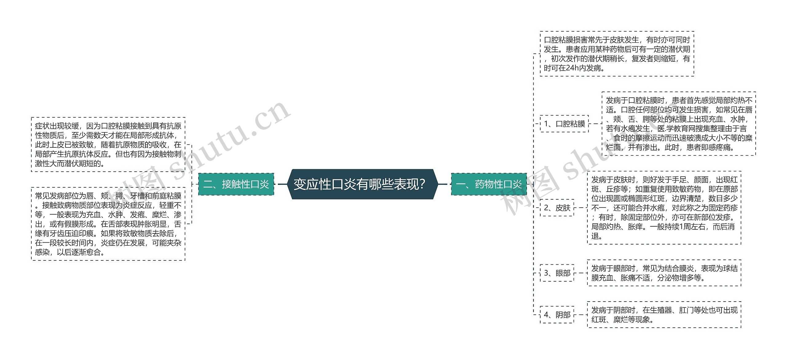 变应性口炎有哪些表现？思维导图