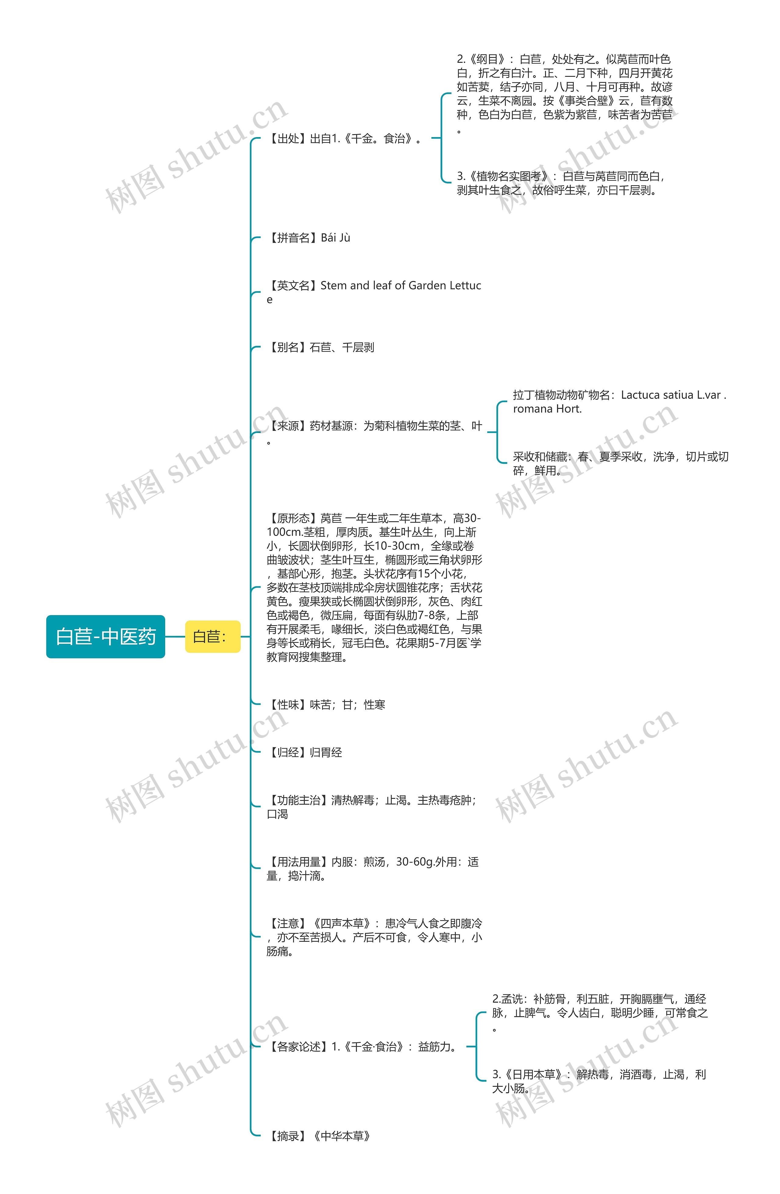 白苣-中医药