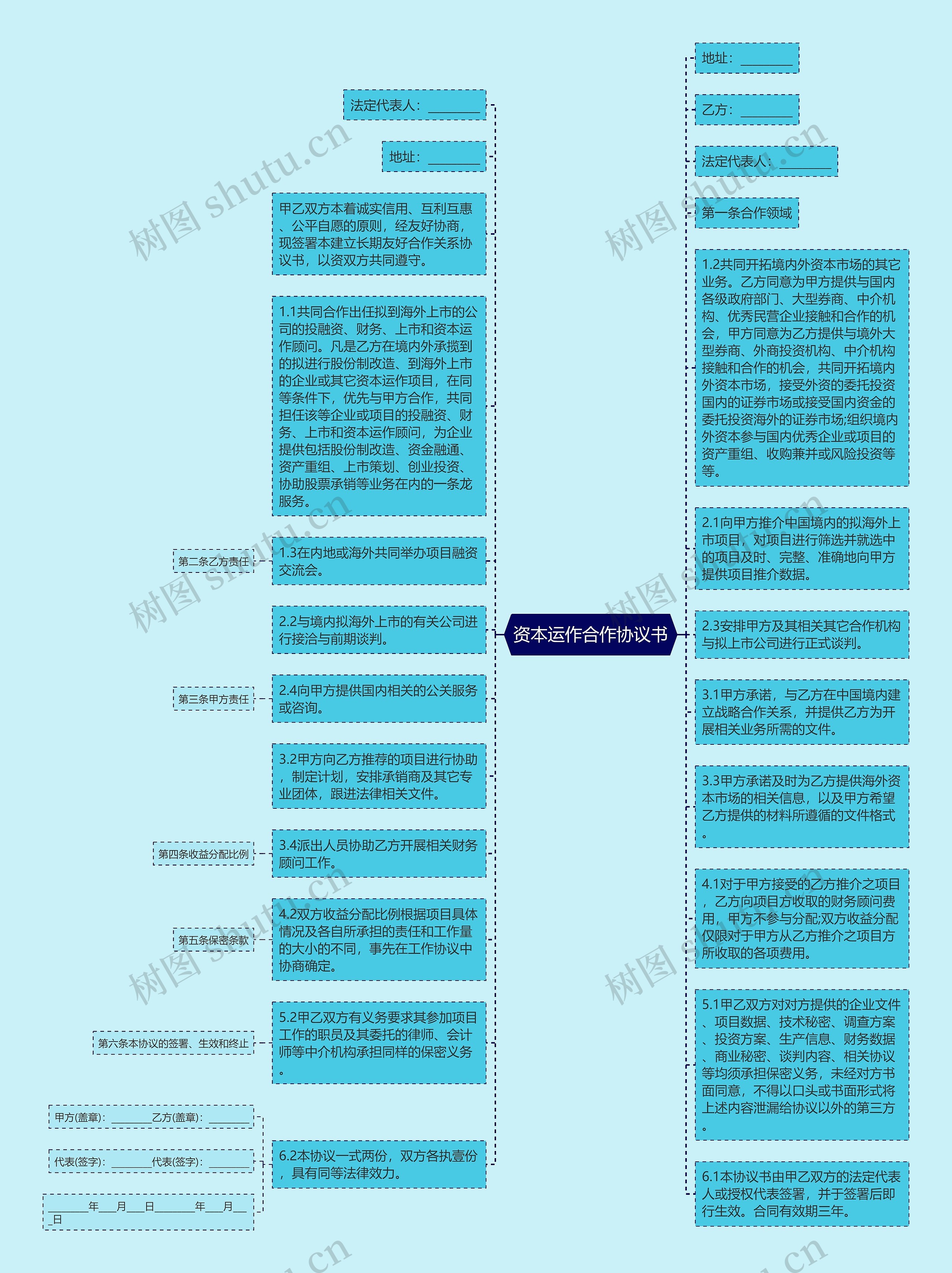 资本运作合作协议书