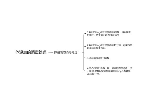 体温表的消毒处理