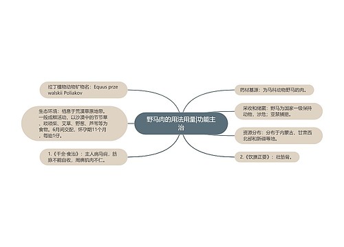 野马肉的用法用量|功能主治