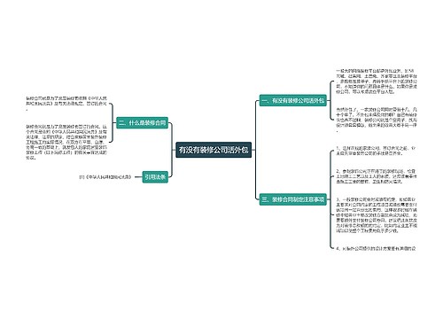 有没有装修公司活外包