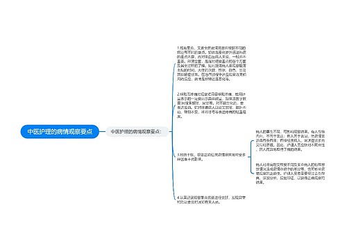 中医护理的病情观察要点
