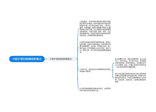 中医护理的病情观察要点