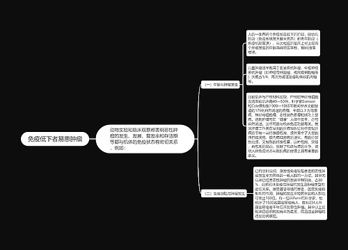 免疫低下者易患肿瘤