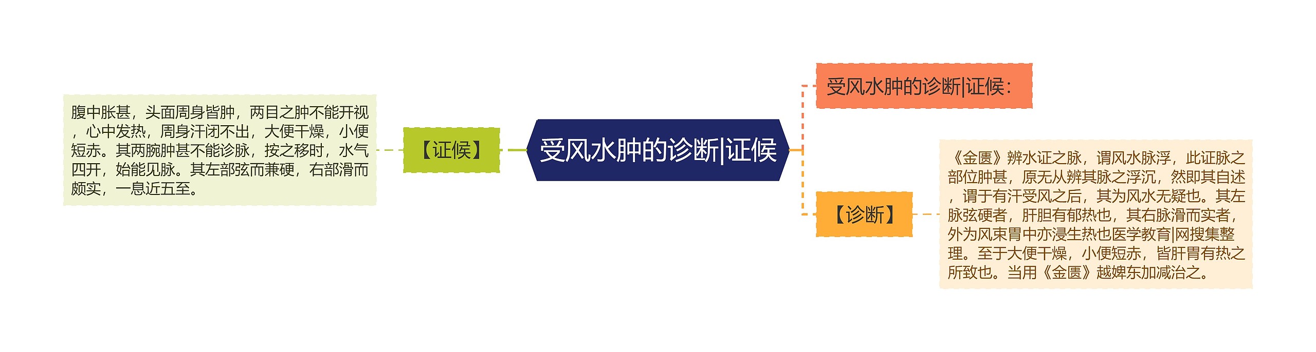 受风水肿的诊断|证候思维导图