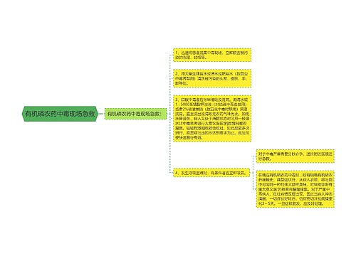 有机磷农药中毒现场急救