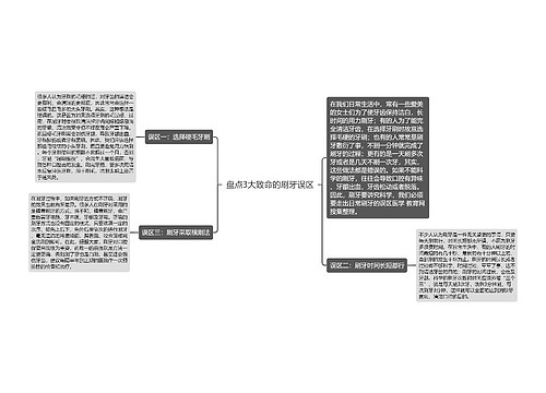 盘点3大致命的刷牙误区