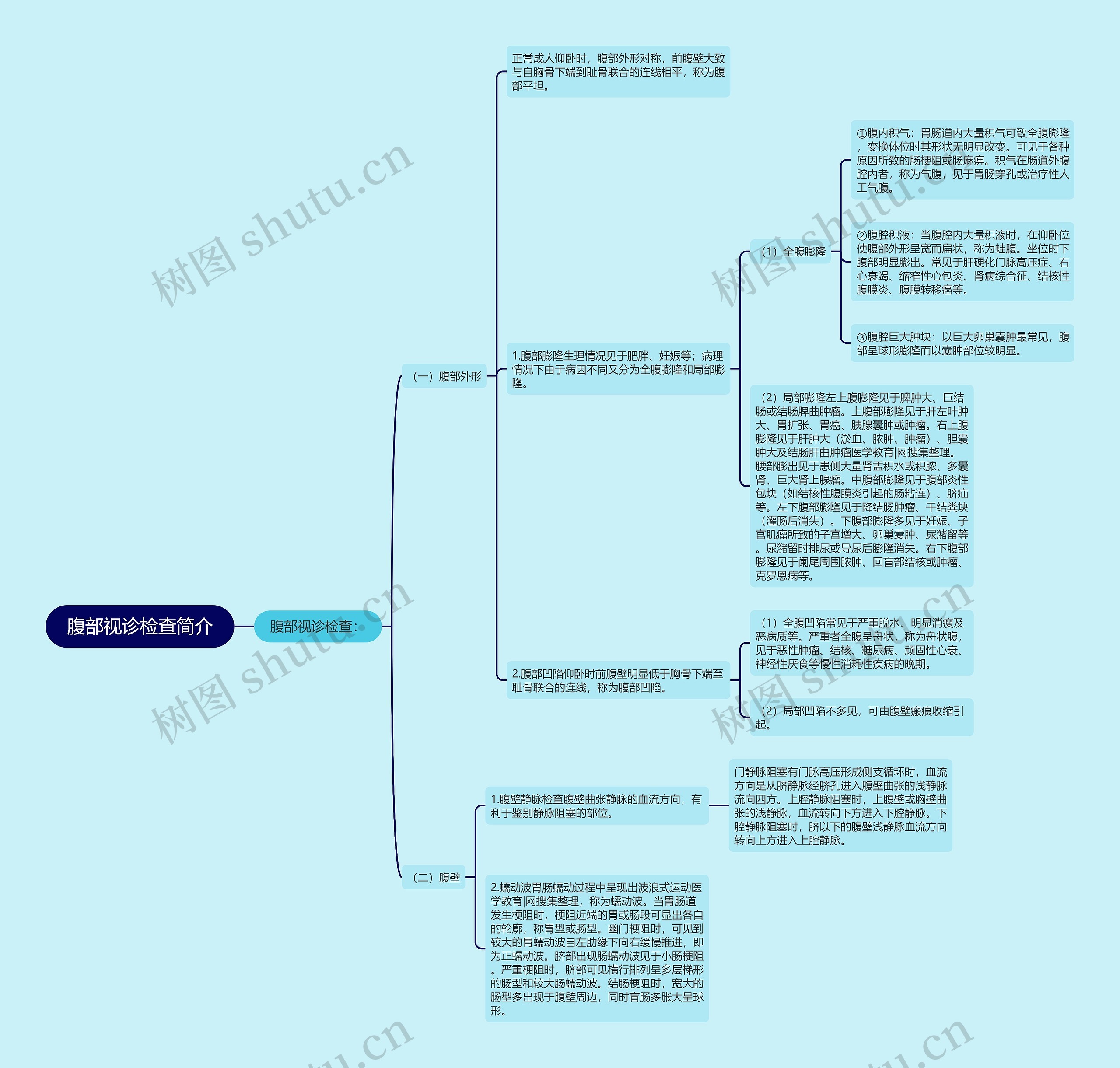 腹部视诊检查简介 腹部视诊检查简介